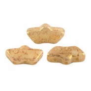 Les perles par Puca® Delos kralen Opaque beige bronze 13010/15496